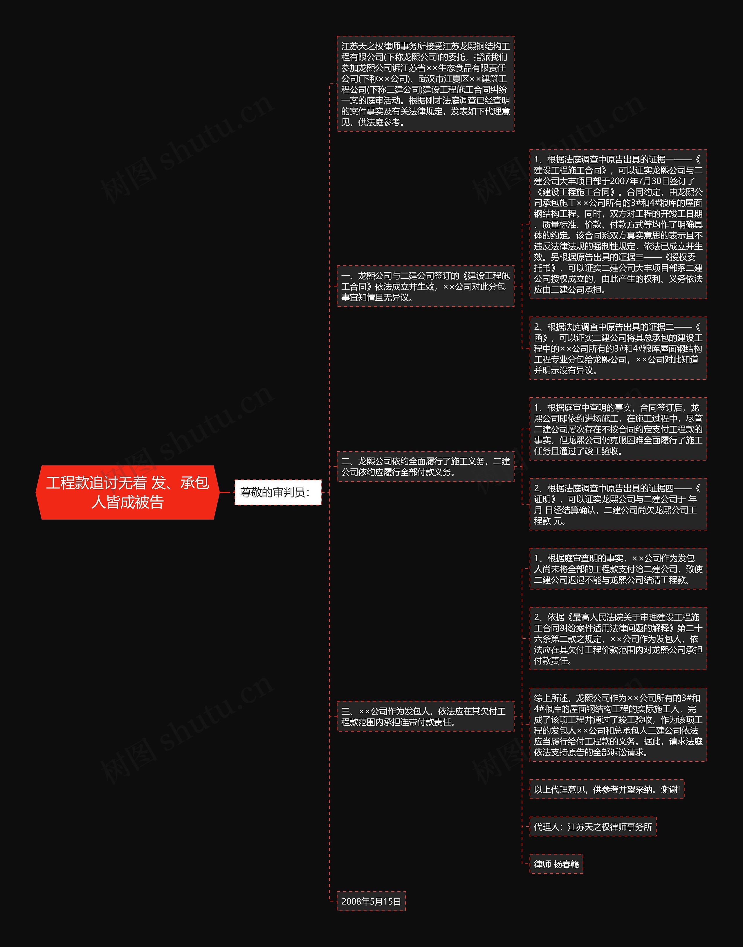 工程款追讨无着 发、承包人皆成被告