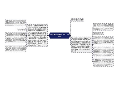 女大学生玩偶做“花” 巧创业