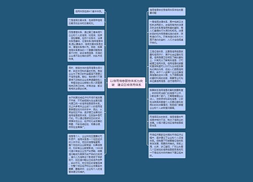 以信用信息服务体系为突破　建设区域信用体系