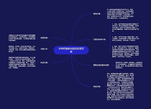 开网吧翻新加盟店经营范围