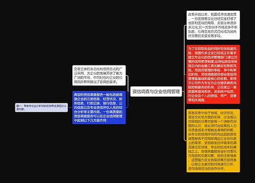 资信调查与企业信用管理