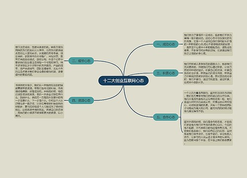 十二大创业互联网心态