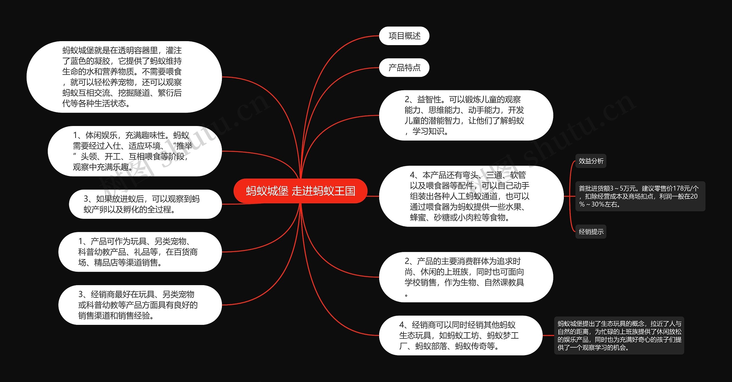 蚂蚁城堡 走进蚂蚁王国思维导图