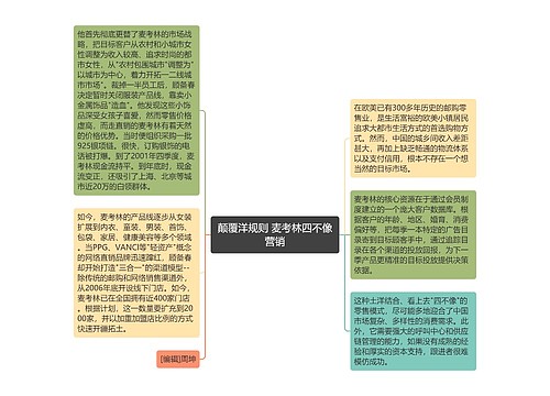 颠覆洋规则 麦考林四不像营销