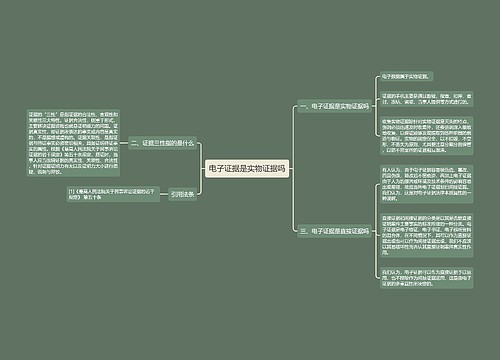 电子证据是实物证据吗