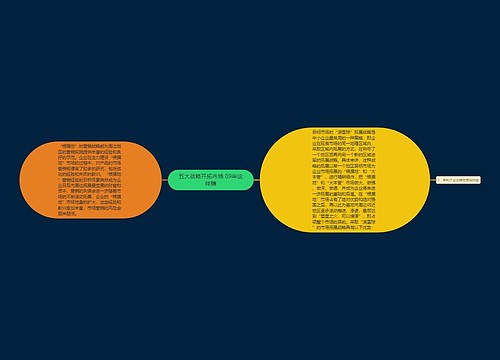 五大战略开拓市场 09年这样赚