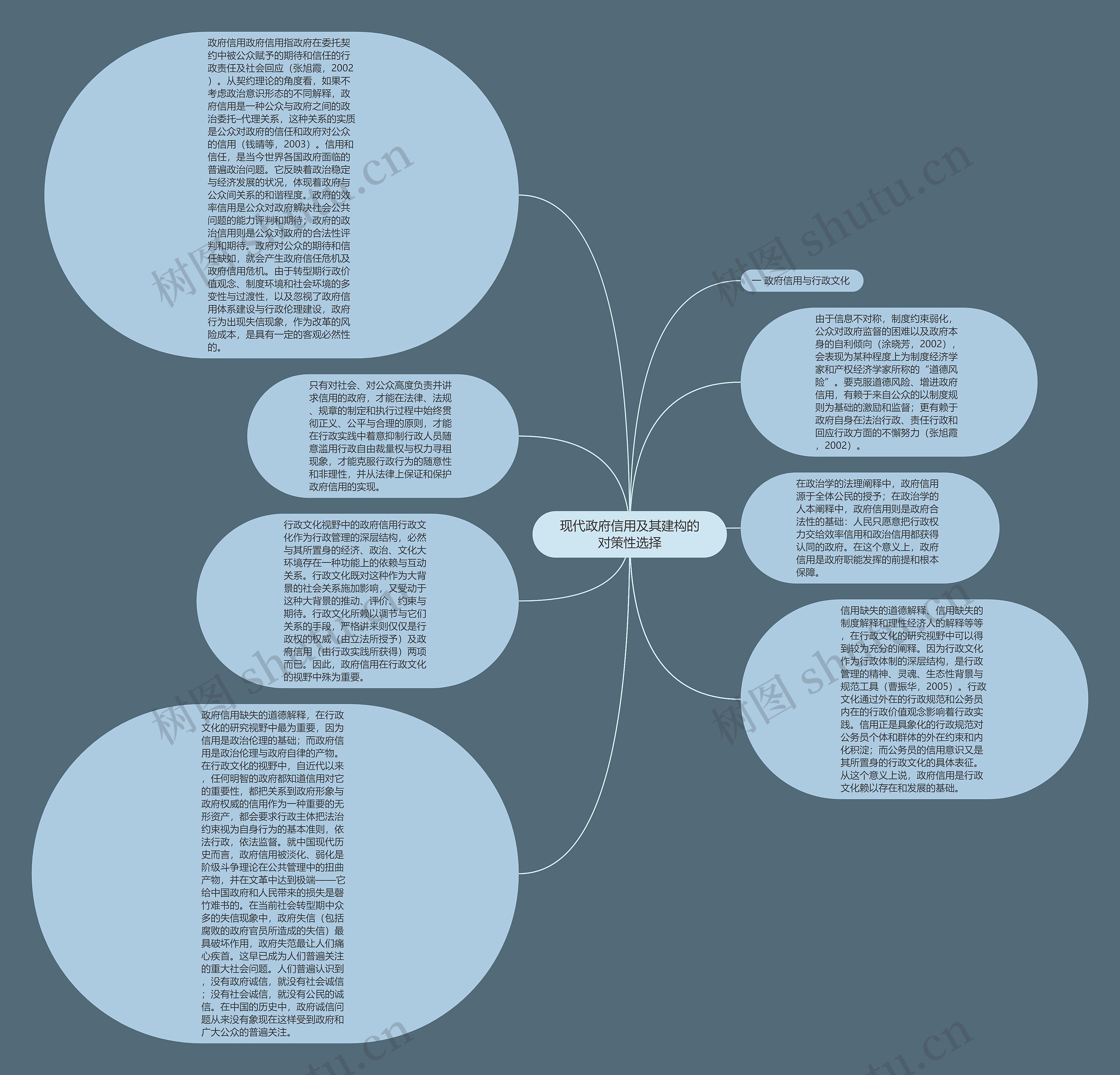 现代政府信用及其建构的对策性选择思维导图