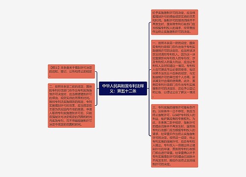 中华人民共和国专利法释义：第五十二条