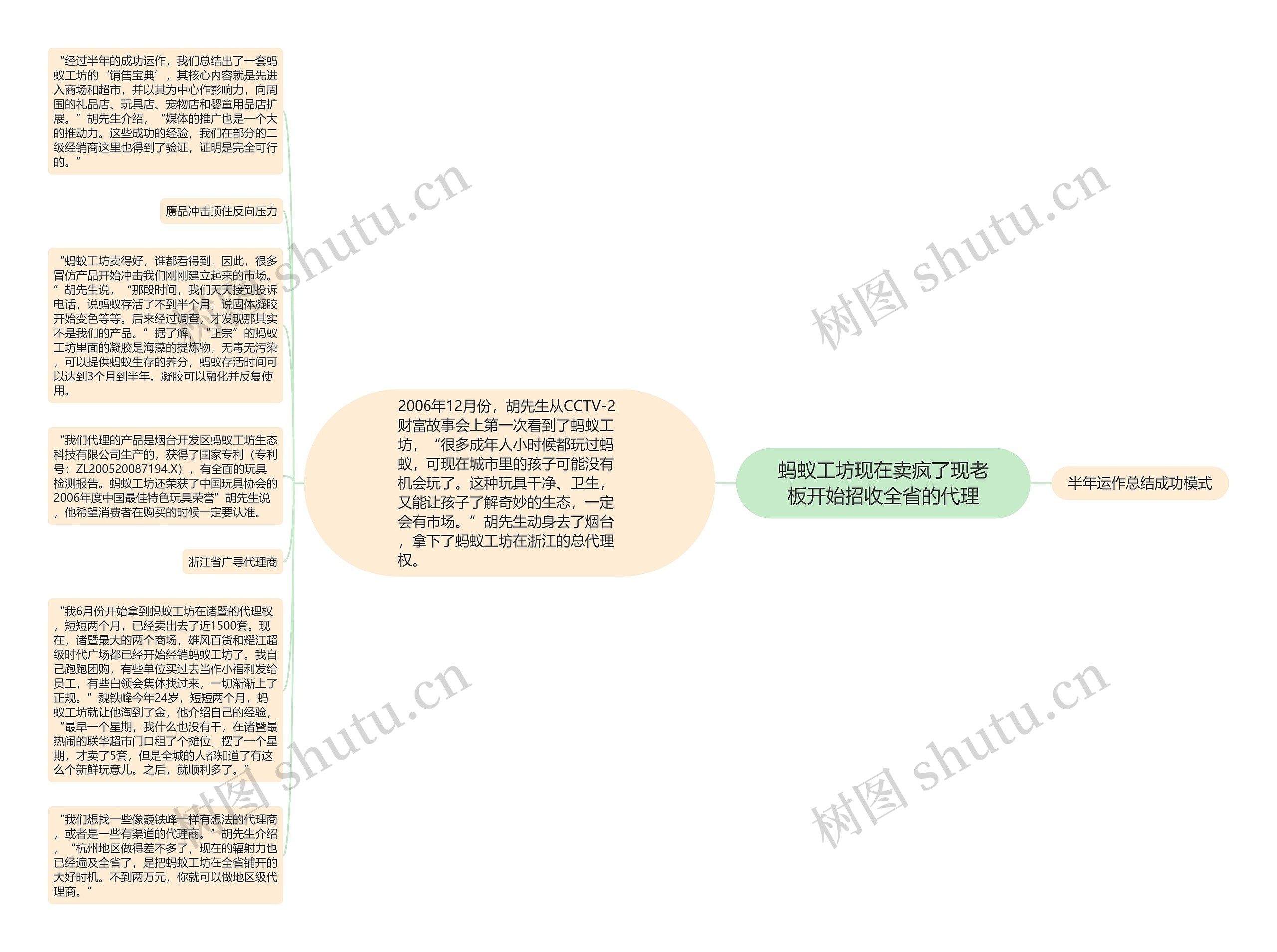 蚂蚁工坊现在卖疯了现老板开始招收全省的代理思维导图