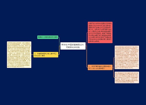 新华社:中国贫富差距过大 可能致社会动乱