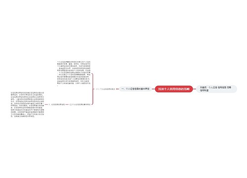 浅谈个人信用信息的范畴