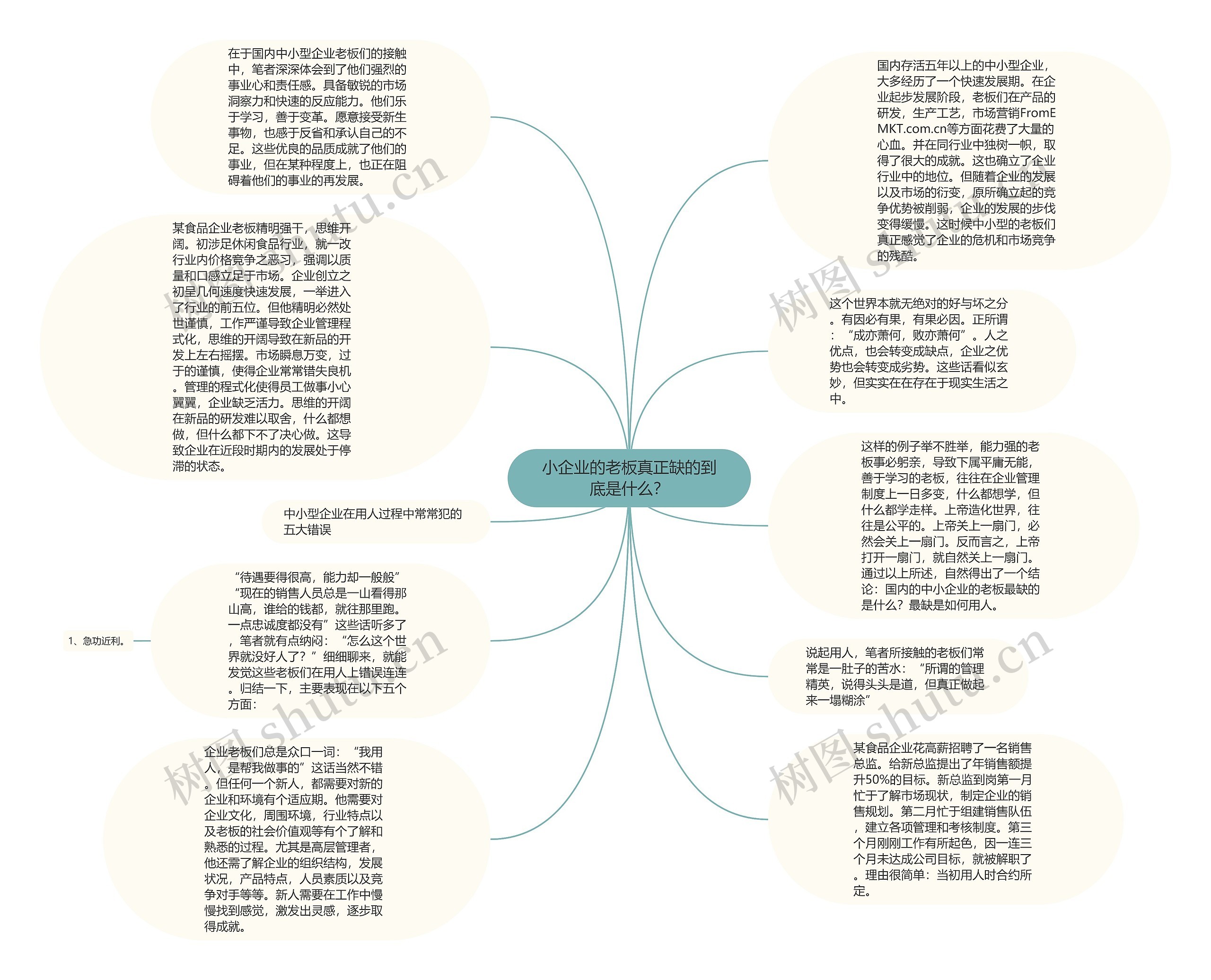 小企业的老板真正缺的到底是什么？