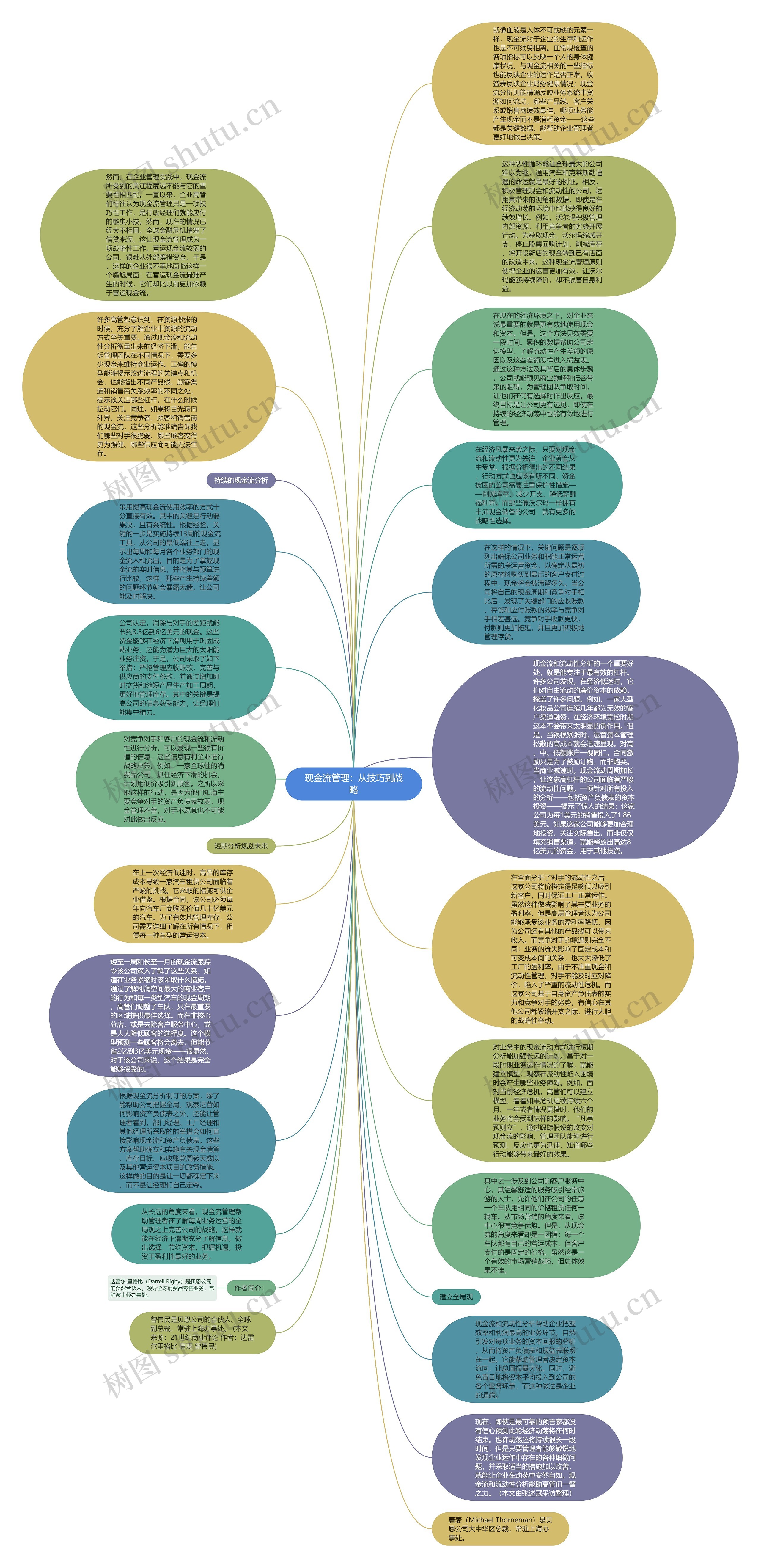 现金流管理：从技巧到战略思维导图