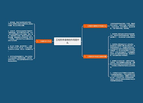 工程款申请单的作用是什么