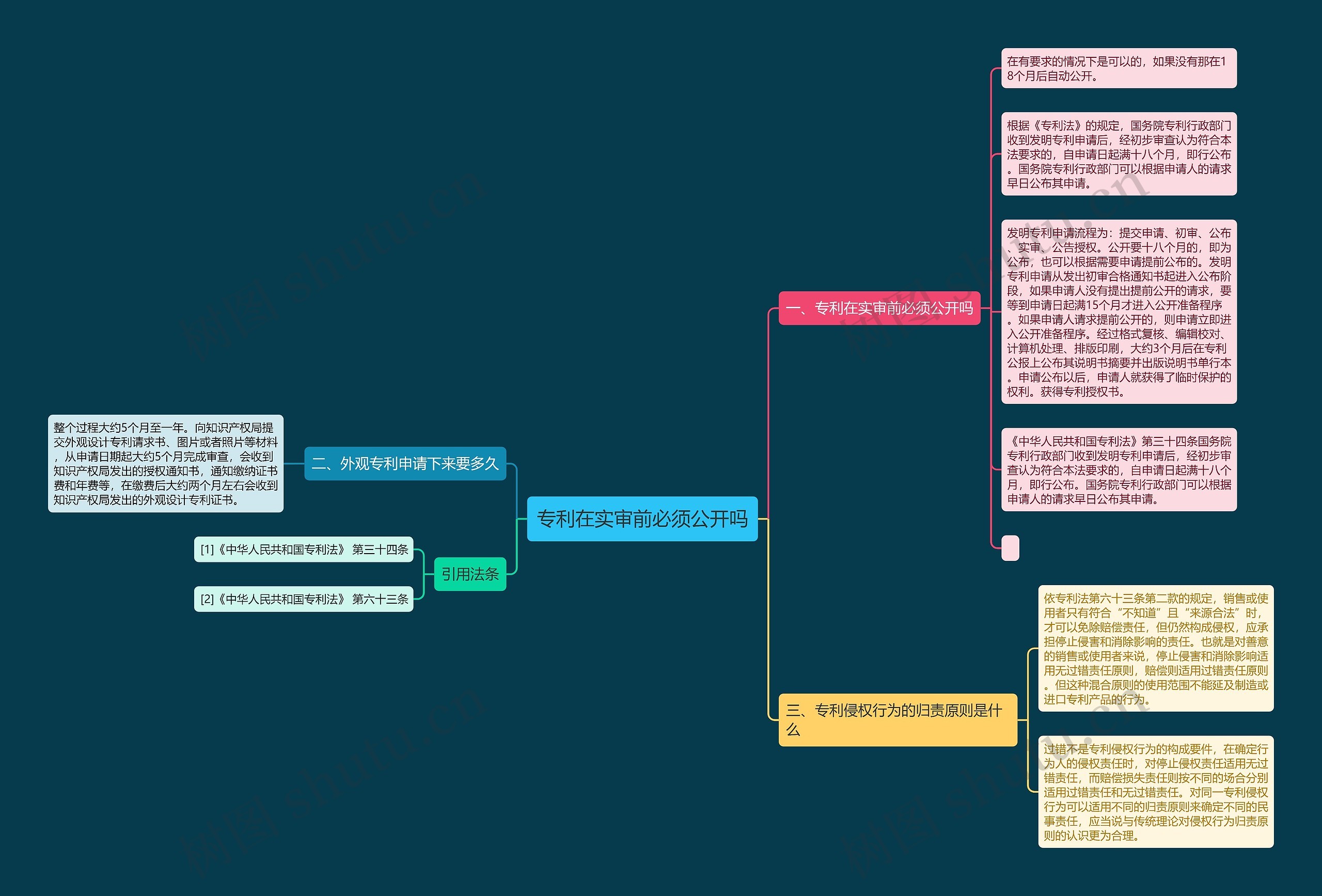 专利在实审前必须公开吗思维导图