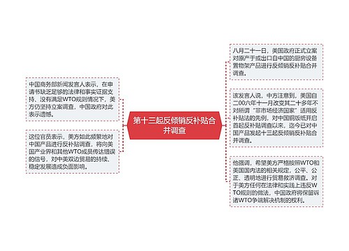 第十三起反倾销反补贴合并调查