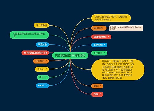 资信调查报告申请表格式