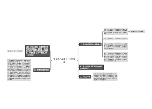 现金银行本票怎么支取现金