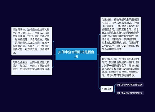 如何审查合同形式是否合法