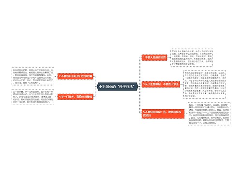 小本创业的“孙子兵法”