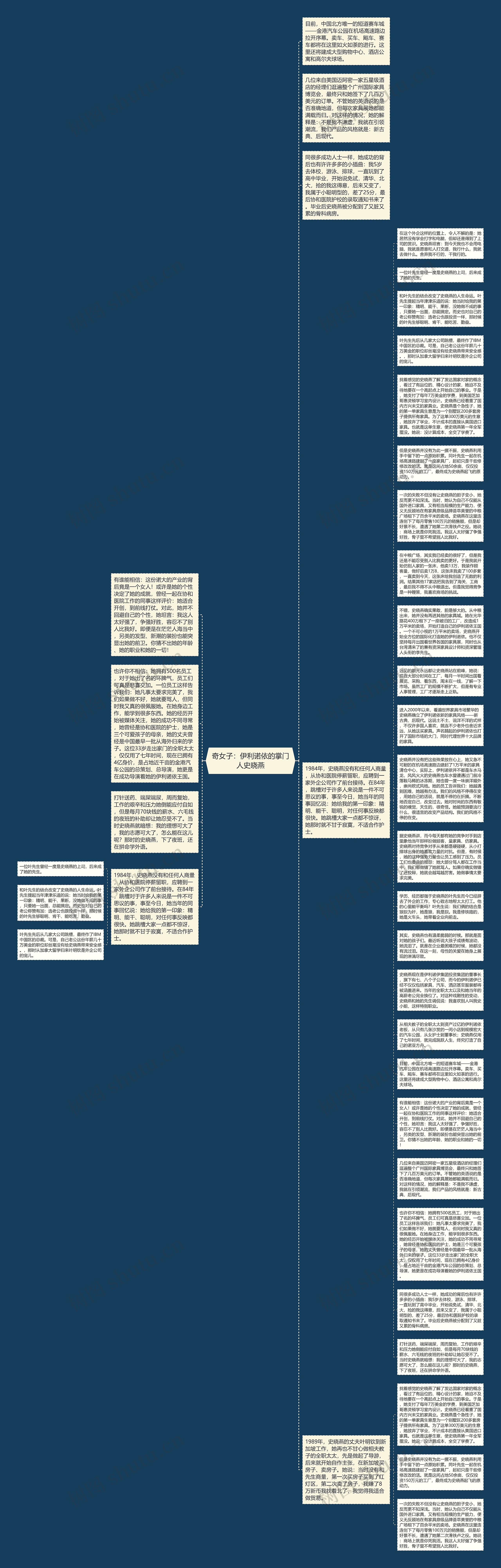 奇女子：伊利诺依的掌门人史晓燕思维导图