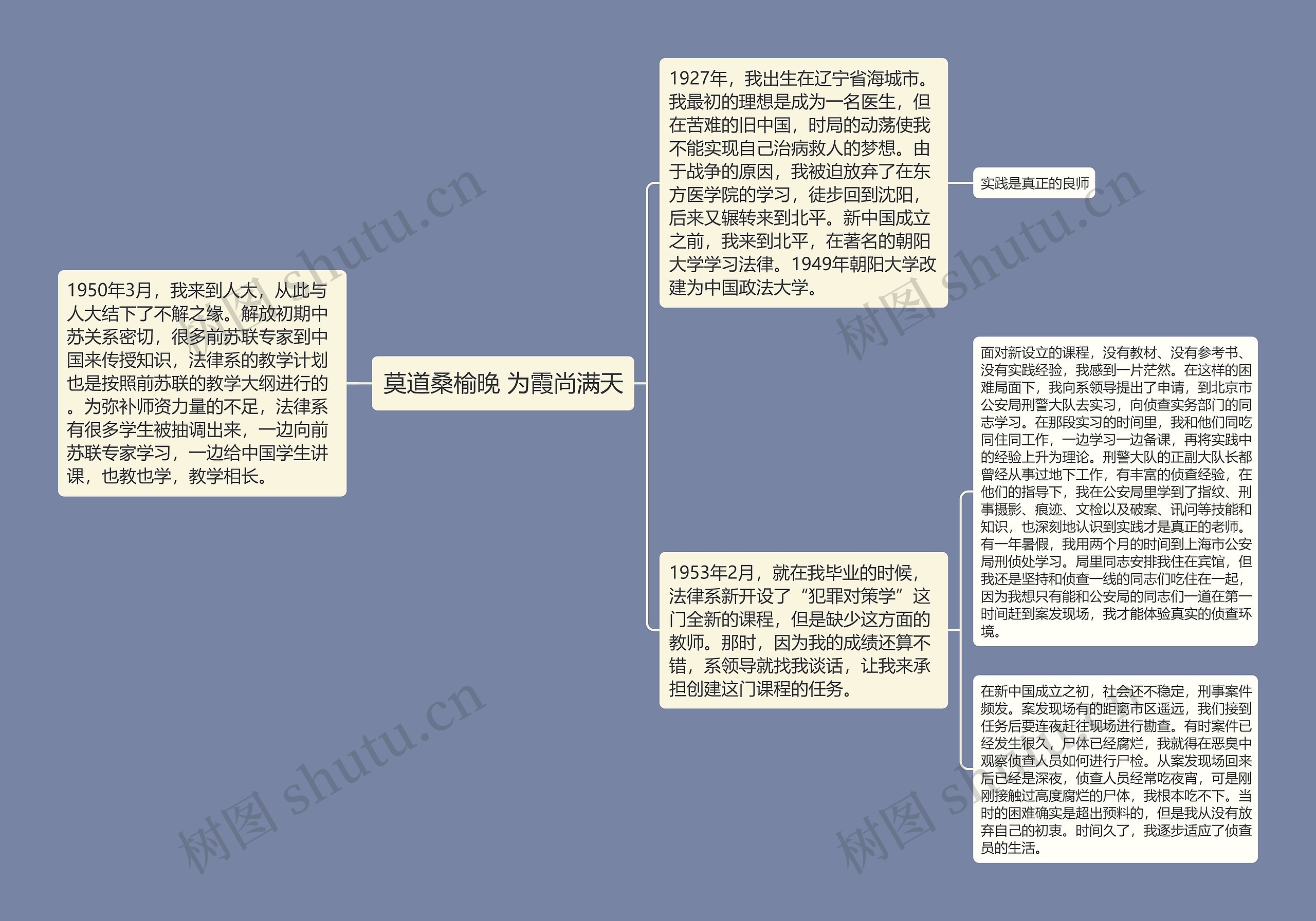 莫道桑榆晚 为霞尚满天思维导图