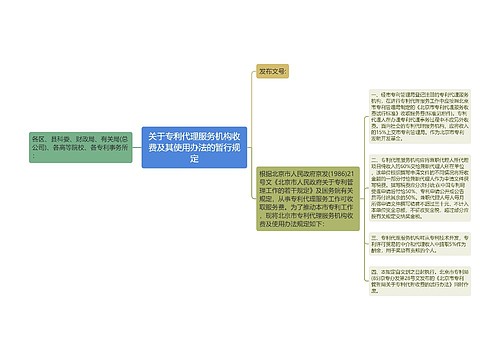 关于专利代理服务机构收费及其使用办法的暂行规定