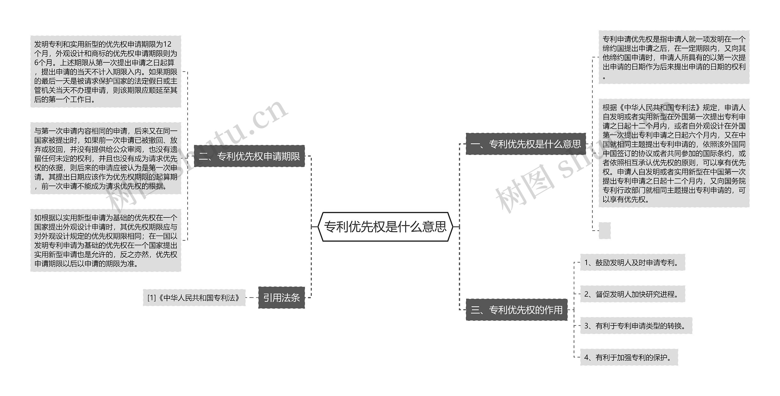 专利优先权是什么意思思维导图