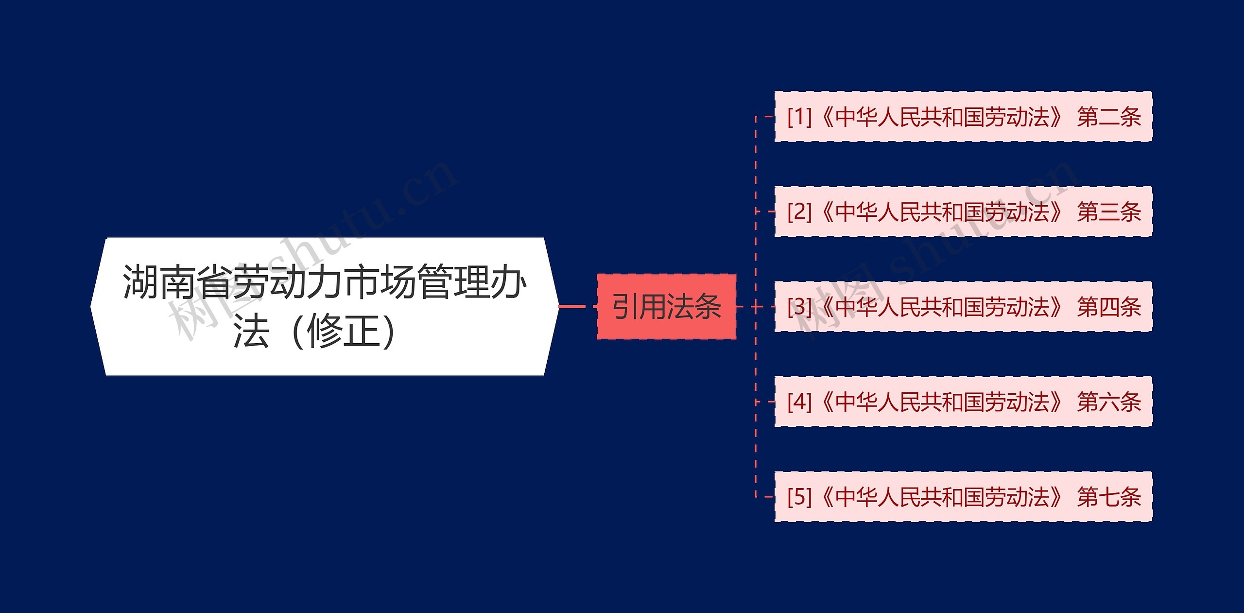 湖南省劳动力市场管理办法（修正）思维导图