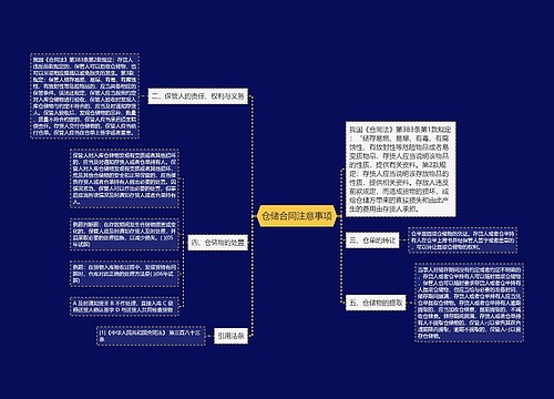 仓储合同注意事项