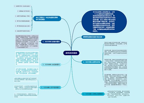 律师资信调查