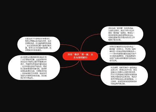 深圳＂断供＂第一案：业主与律师解约