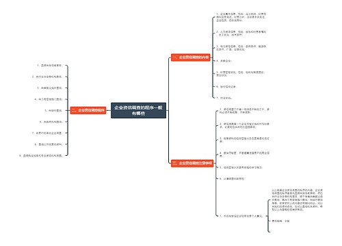 企业资信调查的程序一般有哪些