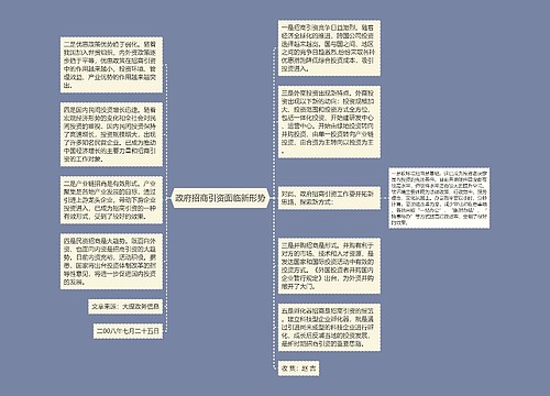 政府招商引资面临新形势