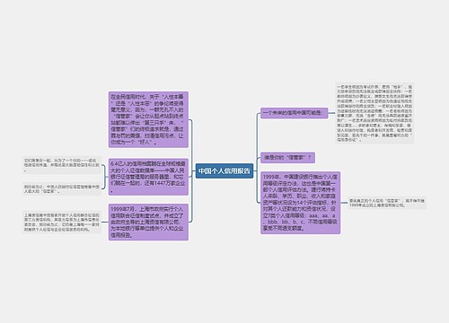 中国个人信用报告