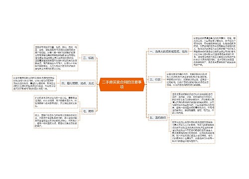 二手房买卖合同的注意事项