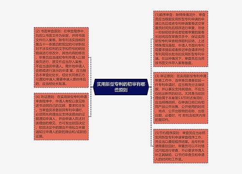 实用新型专利的初审有哪些原则