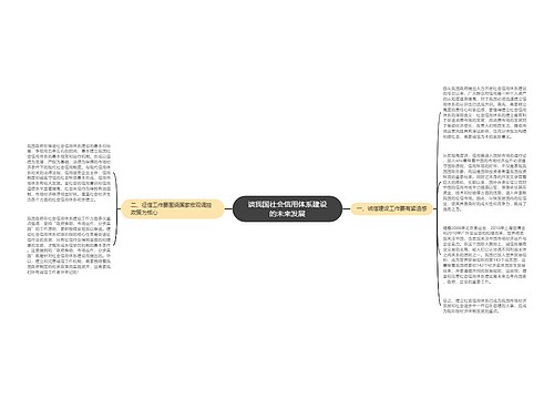 谈我国社会信用体系建设的未来发展