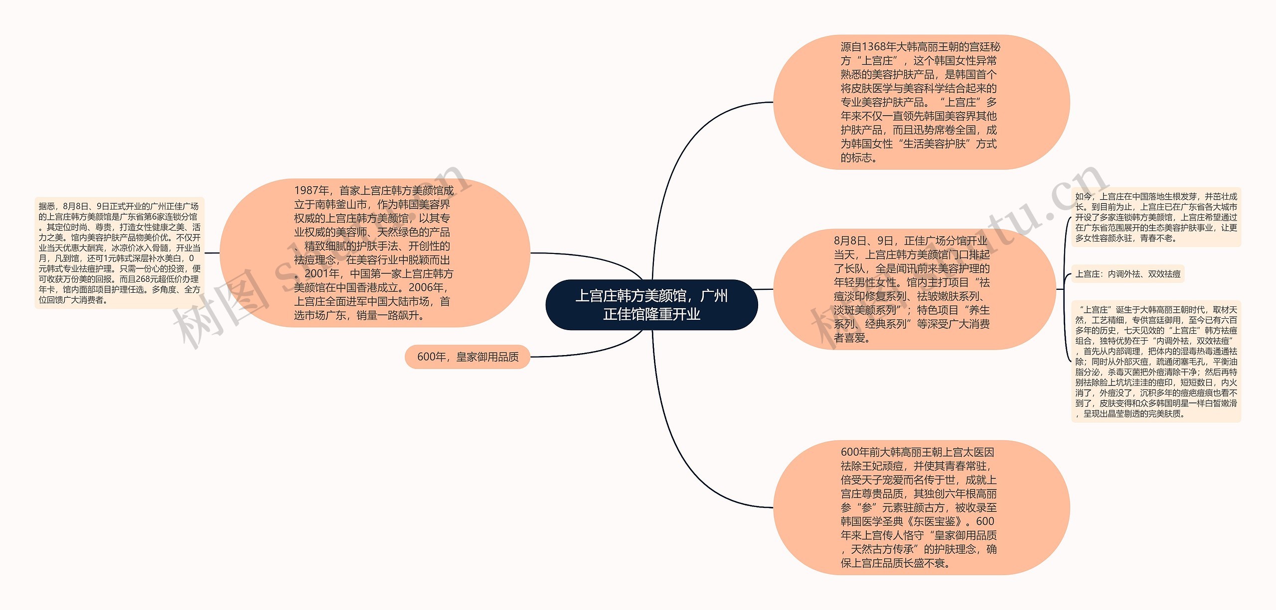 上宫庄韩方美颜馆，广州正佳馆隆重开业思维导图