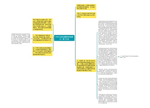 中华人民共和国专利法释义：第十九条