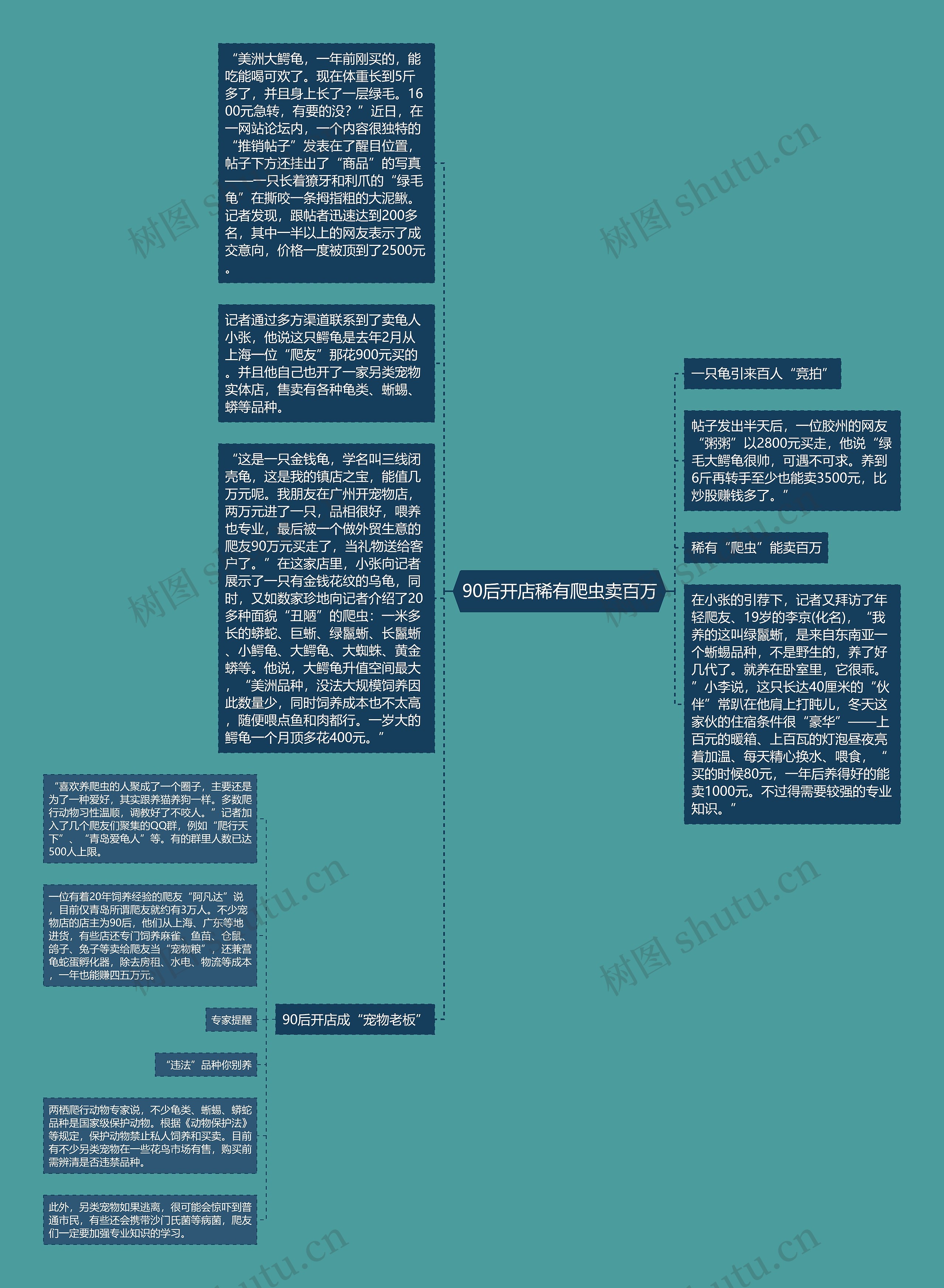 90后开店稀有爬虫卖百万思维导图