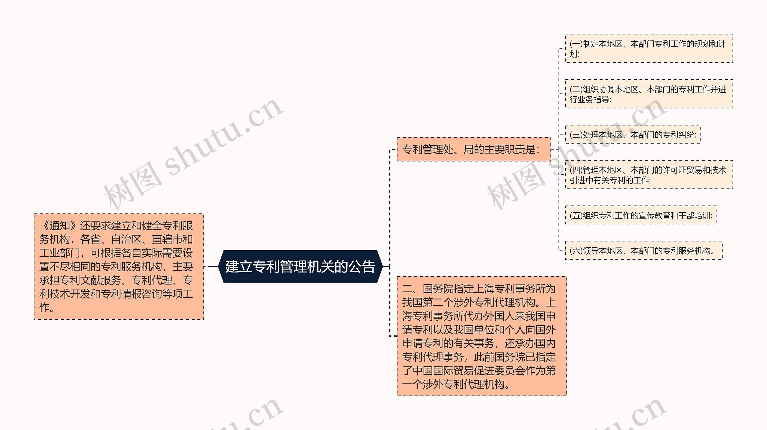 建立专利管理机关的公告思维导图