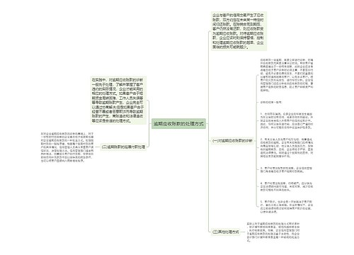 逾期应收账款的处理方式