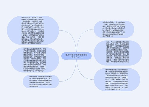 追账讨债与信用管理岂能“天人合一”？