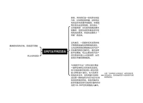 吉利汽车开网店卖车