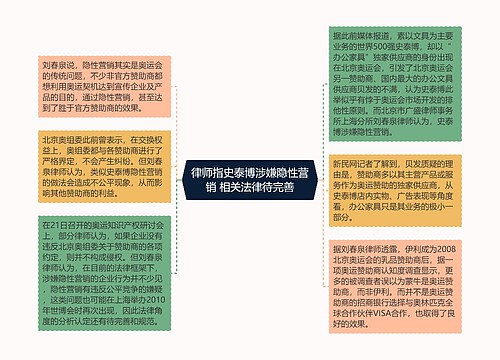 律师指史泰博涉嫌隐性营销 相关法律待完善