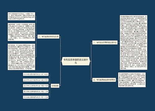 专利实质审查的含义是什么