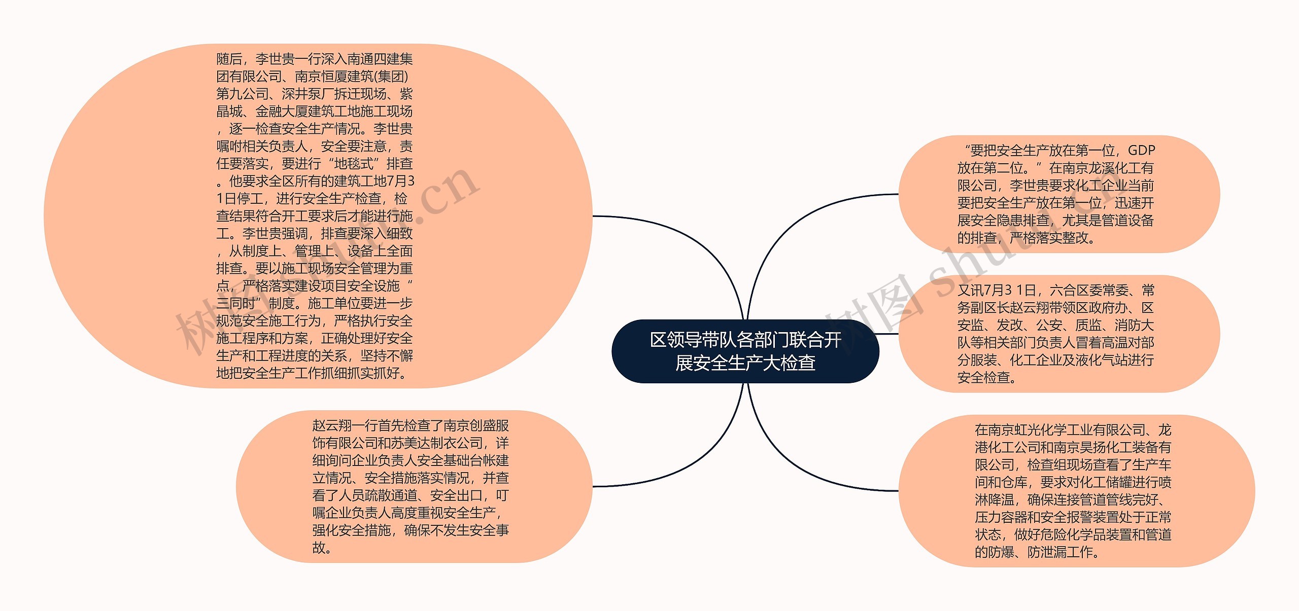 区领导带队各部门联合开展安全生产大检查