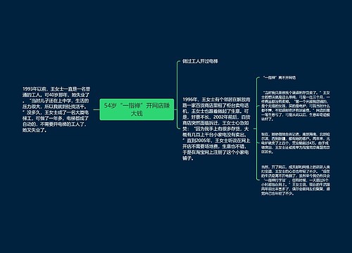 54岁“一指禅”开网店赚大钱