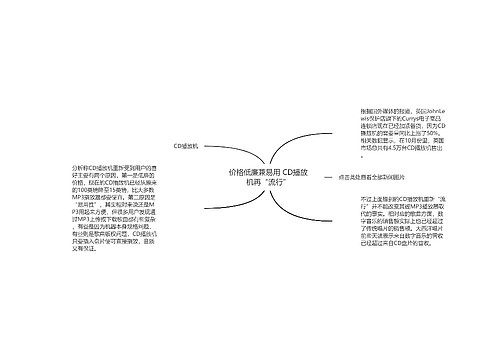 价格低廉兼易用 CD播放机再“流行”